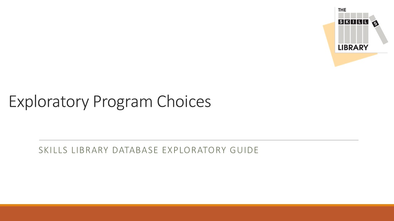 Program Choices